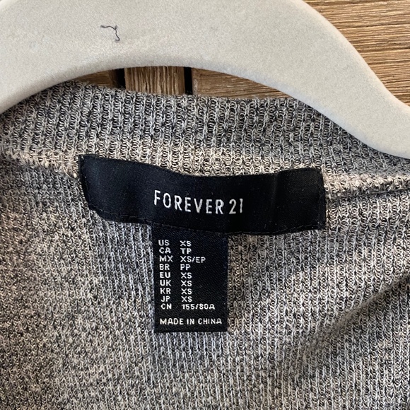 Floor length grey cardigan with pockets - Picture 3 of 4